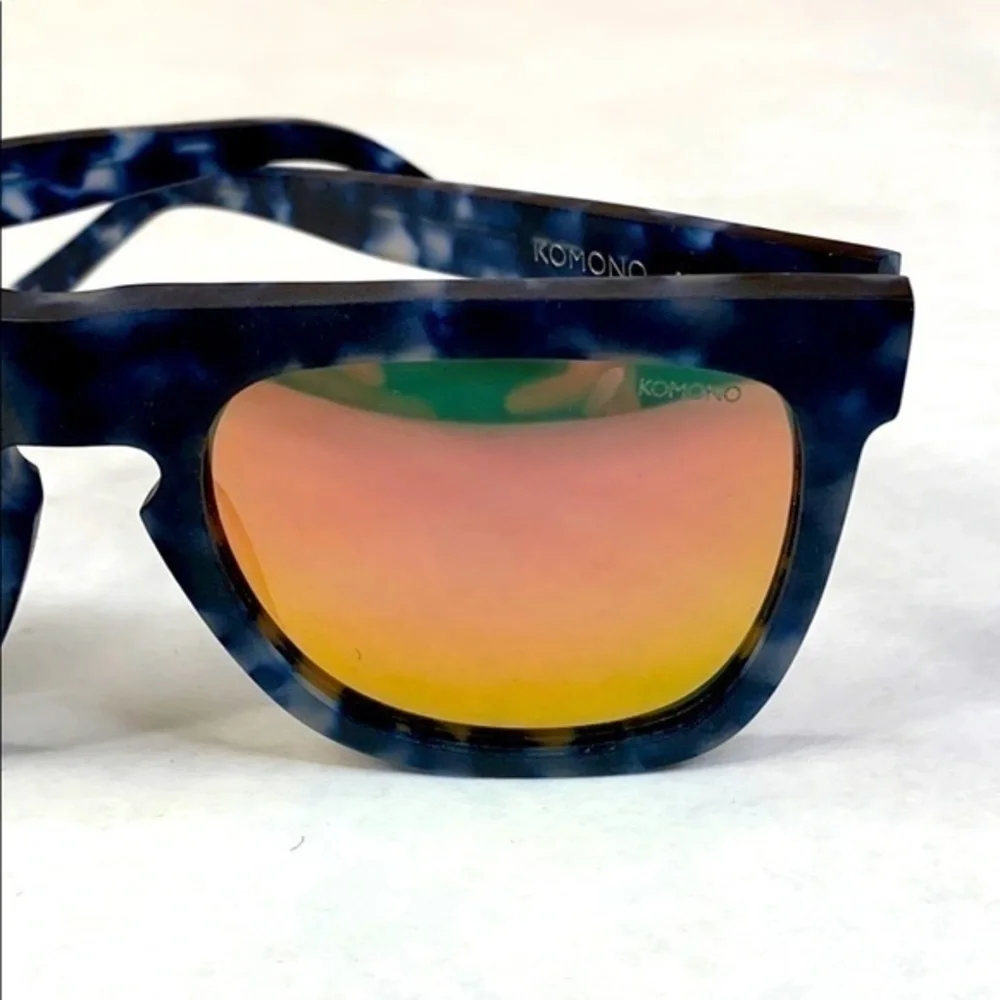 Komono Men’s Bennet Matte Indigo Demi Sunglasses